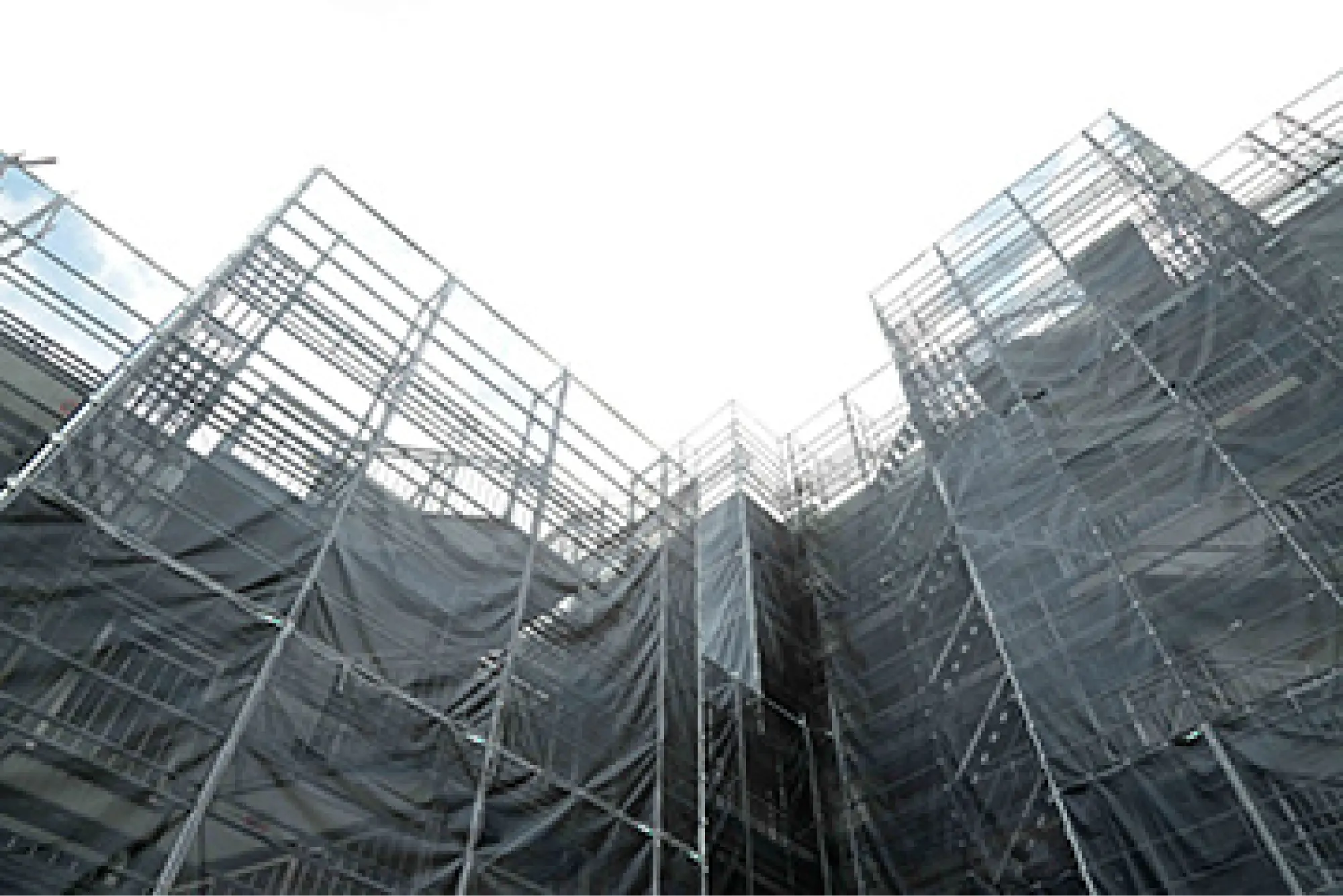 大規模改修工事　足場